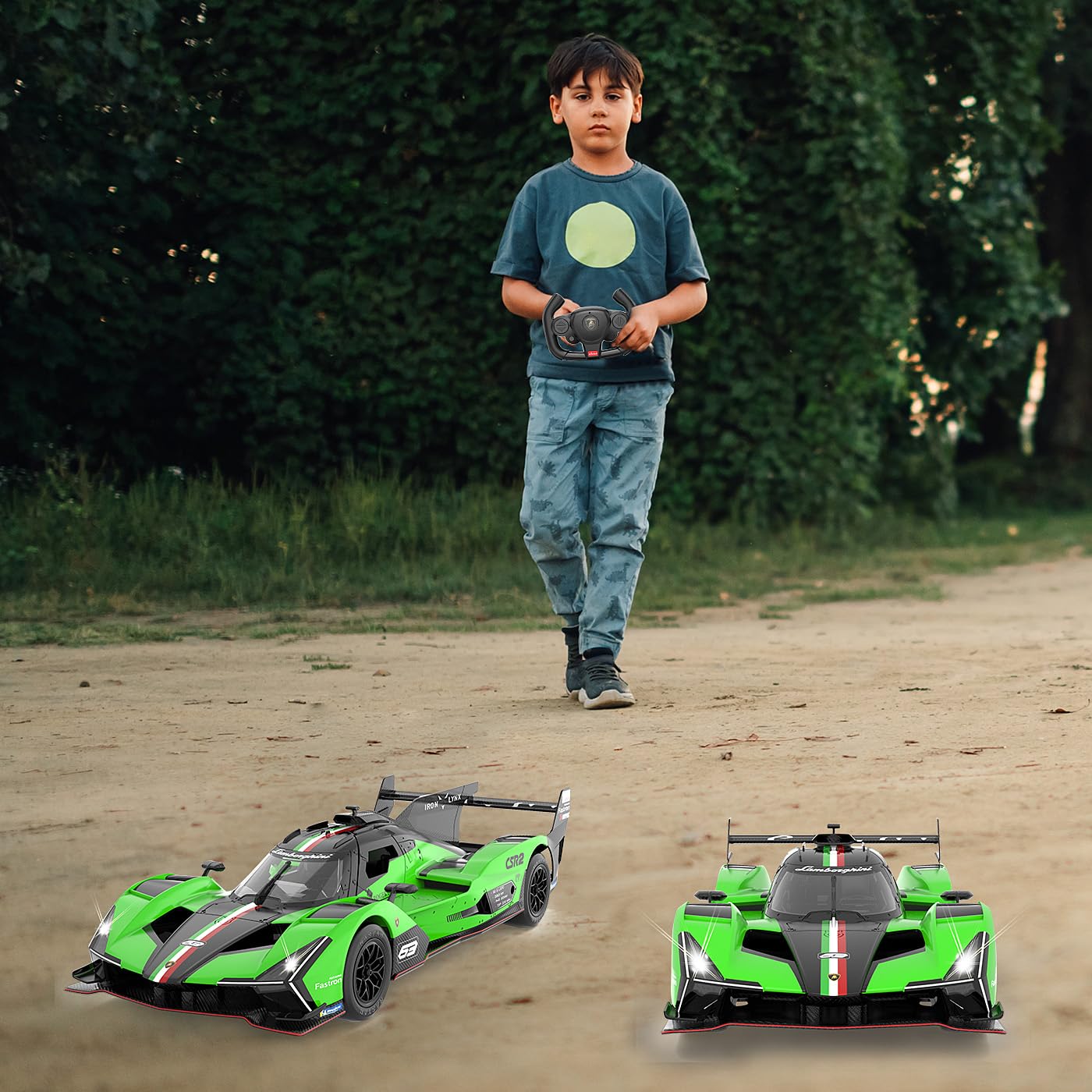 JAMARA 402205 Lamborghini SC63 LMDH 1:24 2,4 GHz – zdalnie sterowany samochód, samochód RC, zabawka dla dzieci z pilotem zdalnego sterowania, model samochodu, prezent dla dzieci, wierne lakierowanie