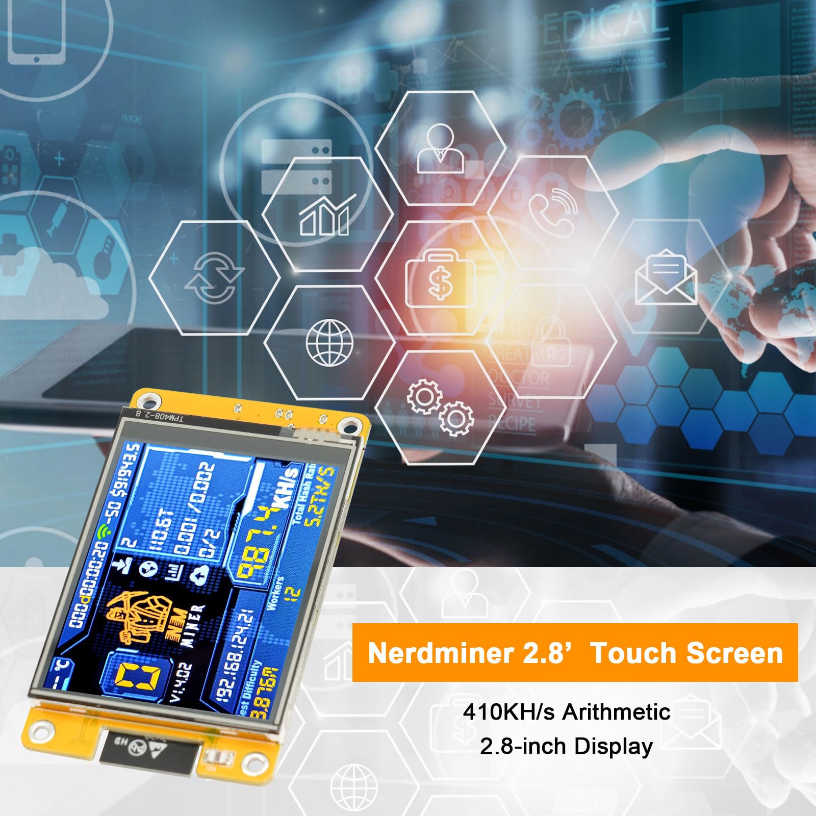 New NerdMiner V2 Plus Version 78KH/s*2 T-Display S3 1.6.3 Bitcoin Solo Lottery Miner S19 Mini