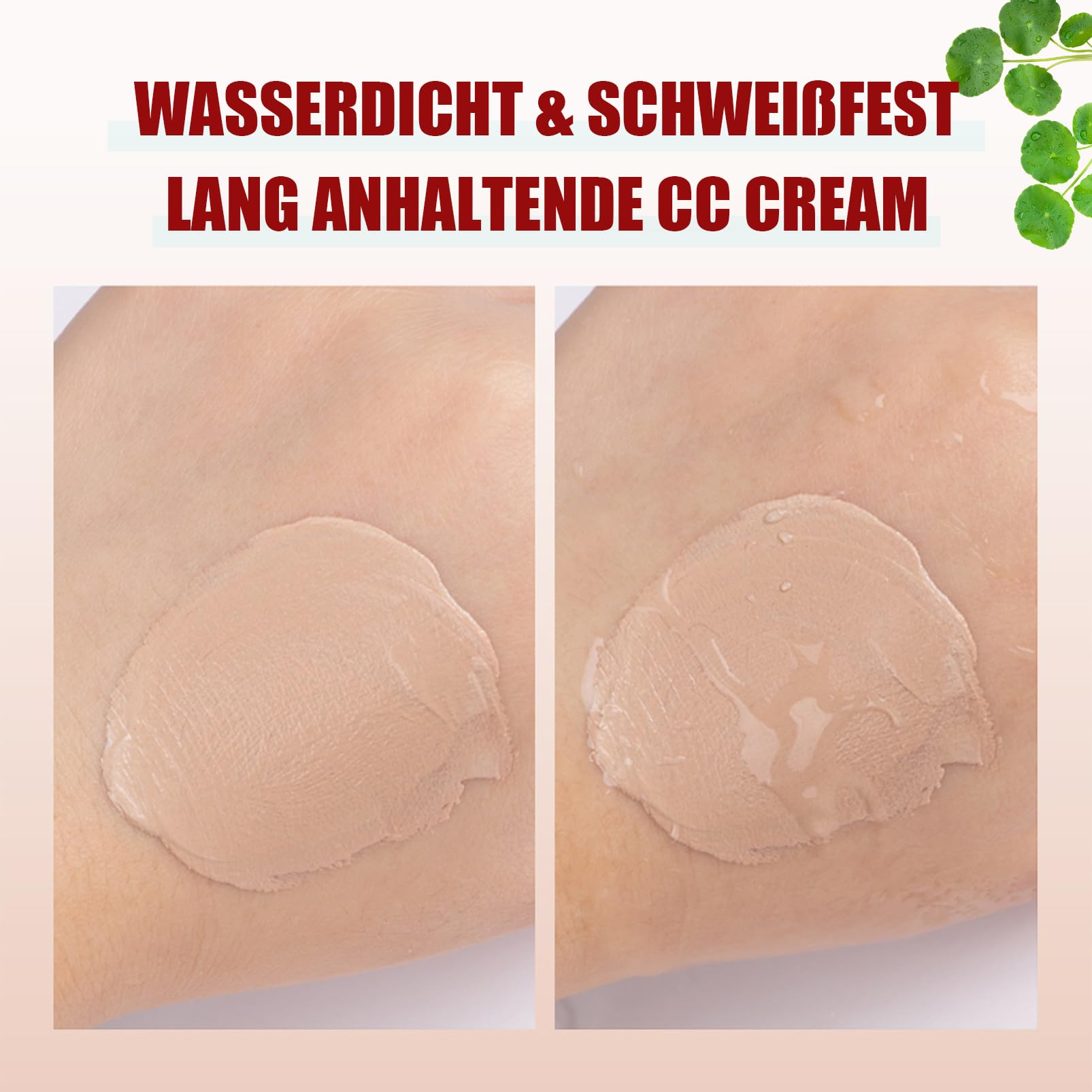 CC Cream Water z Centella Asiatica, lekki krem CC, krem do twarzy, nawilżający koreański makijaż, zmiana koloru twarzy, wyrównuje nierówności skóry ze wszystkich typów skóry