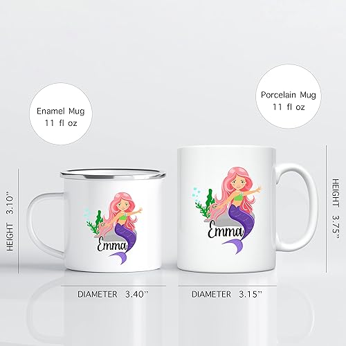 Miniatura 3 de Taza personalizada para niños y niñas  Chocolate caliente personalizado, cacao, café, taza de leche, regalo de cumpleaños con nombre personalizado,