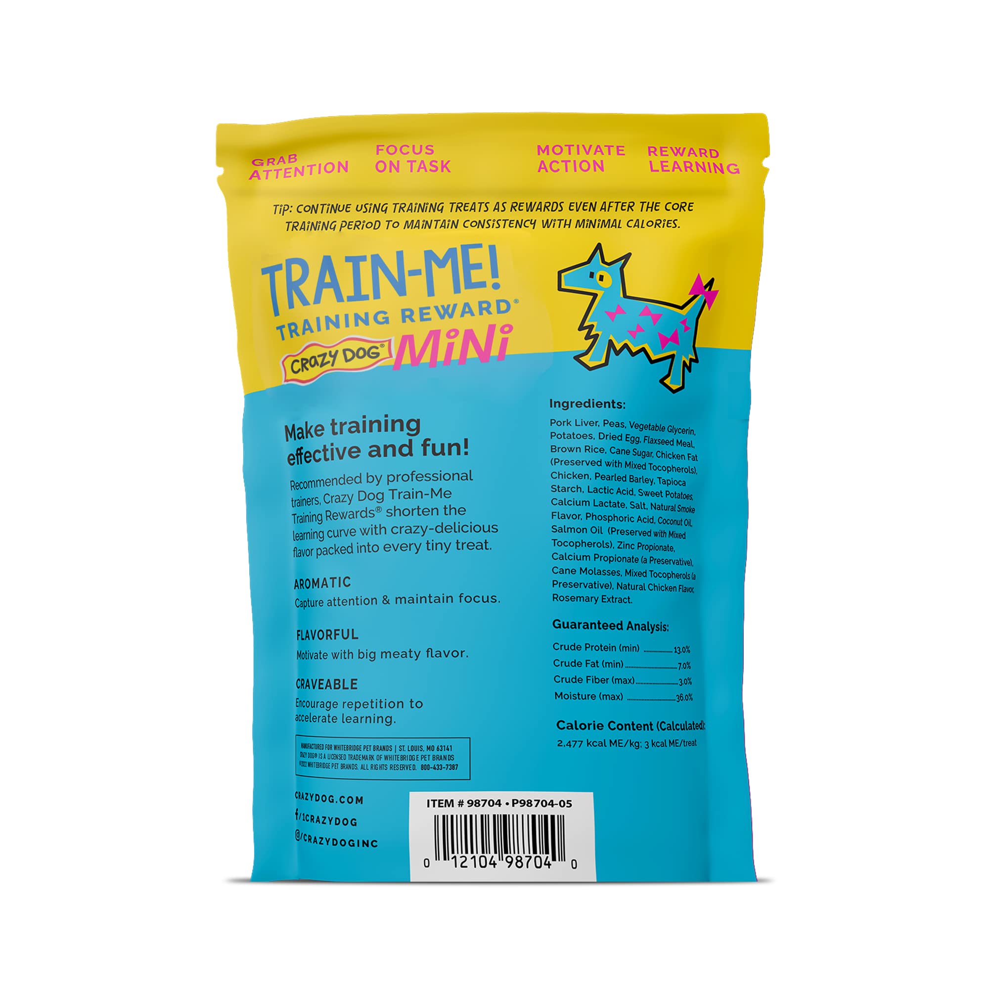 Cardinal Pet Care Crazy Dog Train-Me! Training Reward Mini Dog Treats, 4 Ounce (Pack of 1), 4 g (Pack of 1) - Image 2