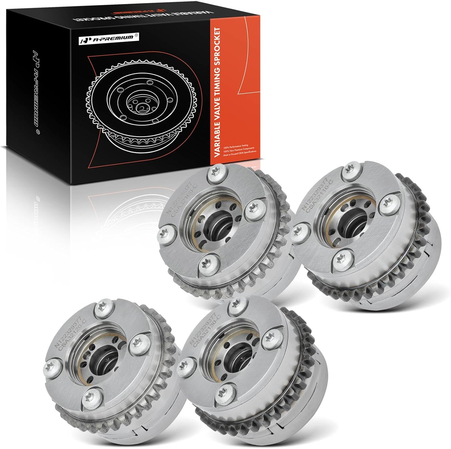 A-Premium Intake Exhaust Variable Valve Timing (VVT) Sprocket Gear Camshaft Adjuster Compatible with Mercedes-Benz E550 2012, E63 AMG 2012, S550, S63 AMG, CLS550, CLS63 AMG, SLK55 AMG, CL550, CL63 AMG