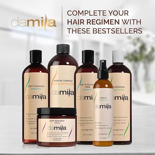 Miniatura 6 de damila Suero Repair & Shine - Proporciona beneficios de los productos para el cabello reparadores de puntas abiertas y control del encrespamiento -