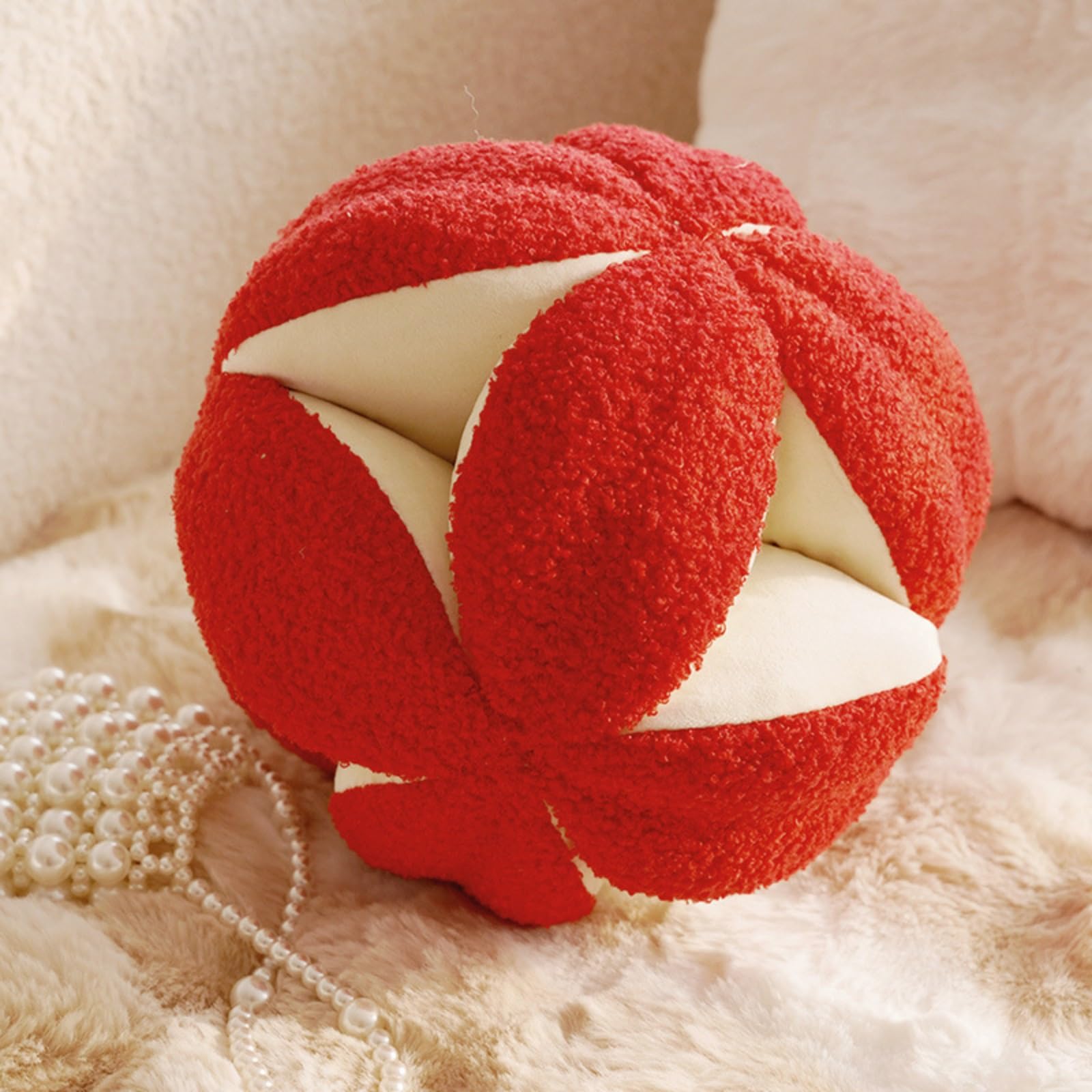 Coussin de salon citrouille rouge pour une ambiance cocooning