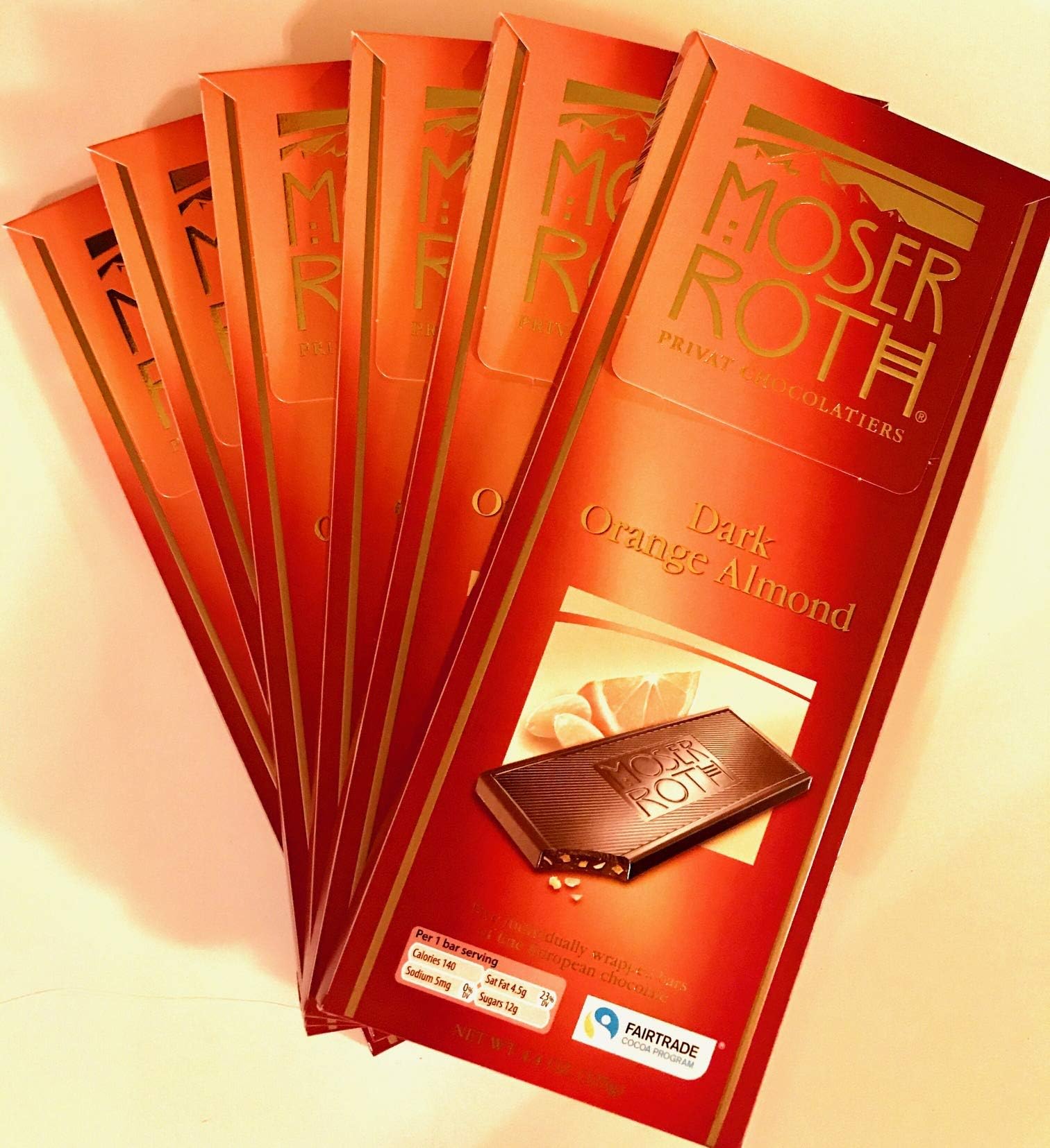 Fine Chocolate pack of 6 (6x4.4oz) -- Orange & Almond_AB