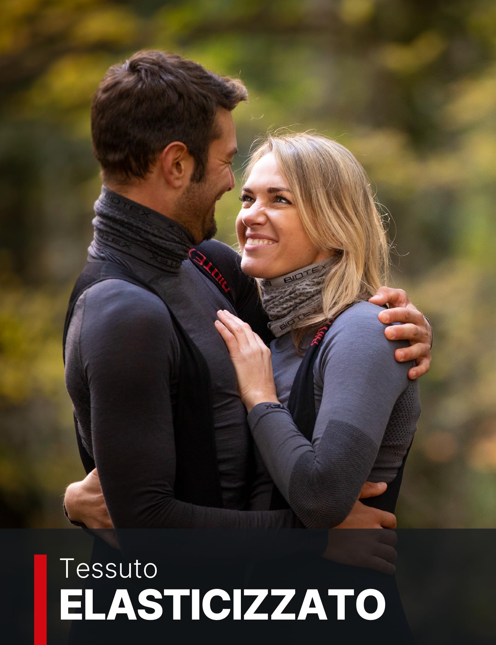 BIOTEX Tubulaire mérinos multifonction thermique en laine, idéal pour l'hiver, cache-cou pour tous les sports, sous-vêtements techniques sportifs