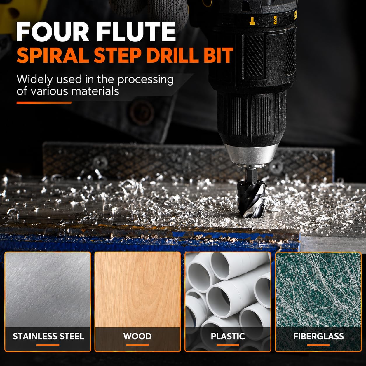 THINKWORK Step Drill & Countersink Set - HSS Precision -6