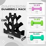 Yes4All Neoprene Ensembles de poids à la main enrobés de dumbbell 2 - Options de poids multiples avec 15 Couleurs, forme d'hexagone, anti-roulement, antidérapant