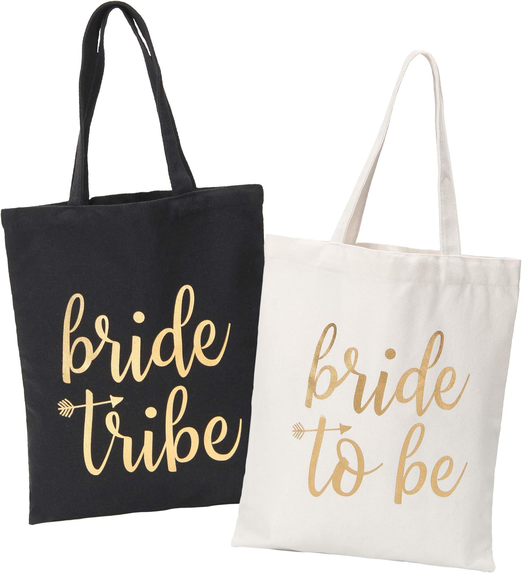 Bride Tribe Bags- Bridesmaid Canvas Totes and Bride Bag