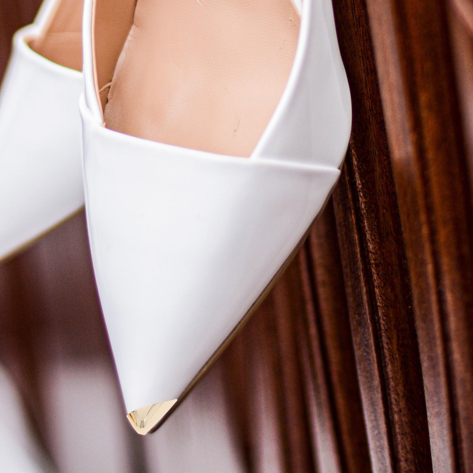 3 Pares de Protectores para Zapatos de Mujer Puntera Metálica Dorada, Diseño Elegante y Protección Antipatadas para Tacones Altos y Zapatos de Vestir