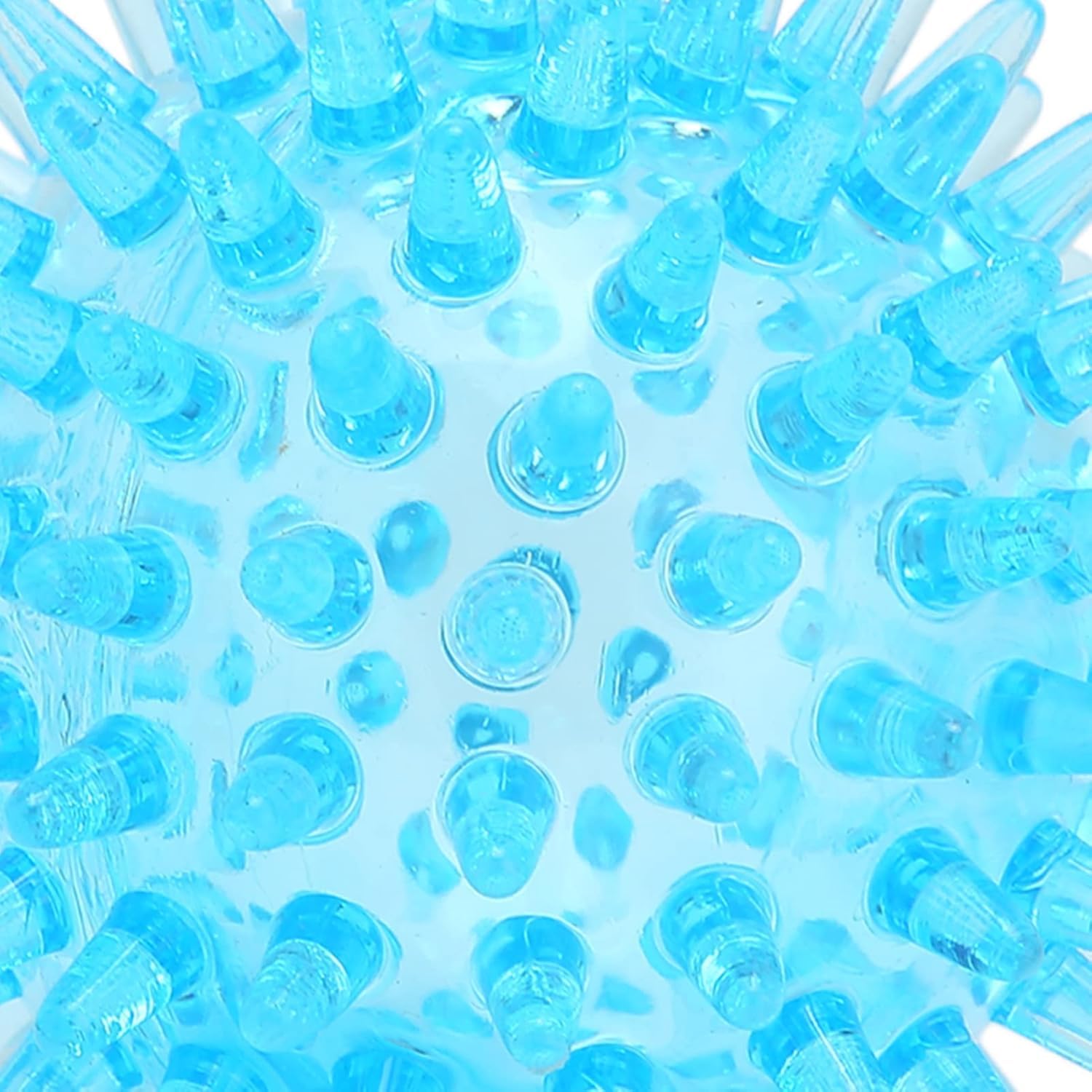 7 CM Soft Transparent Spiky Massage Ball for Hand & Wrist – Stress Relief, Deep Tissue Muscle Roller, Strength Recovery Exercise Tool, Sensory Toy for Relaxation & Stress Management?Blue?