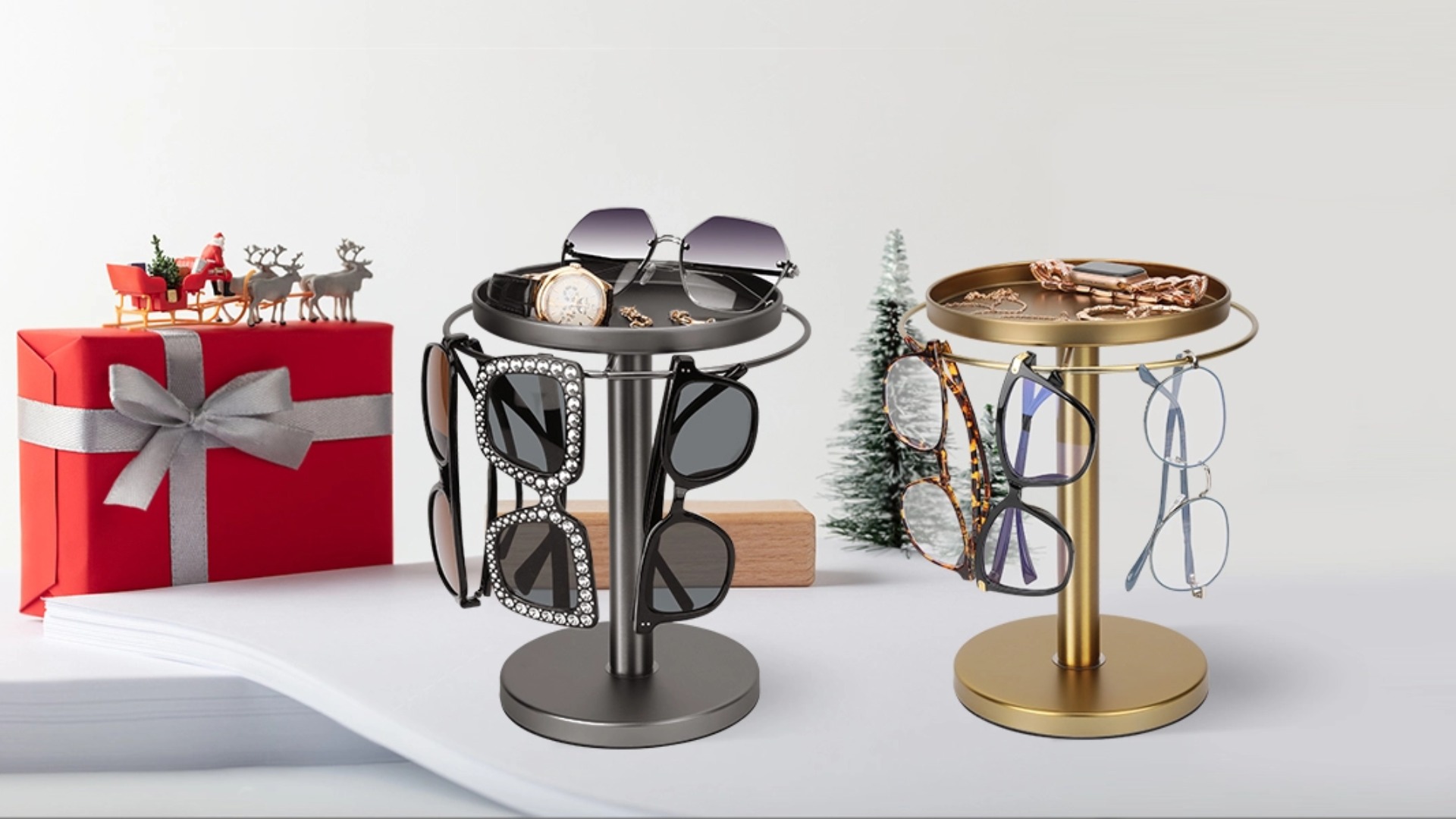 Amazon.com: kondyfayo 360° Rotating Sunglass Organizer Storage