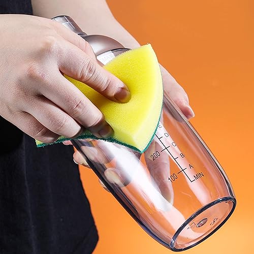 Miniatura 9 de 1 coctelera de plástico con escala y colador, botella mezcladora de vino, botella mezcladora de vino, jigger de medición de té para bar, fiesta, uso