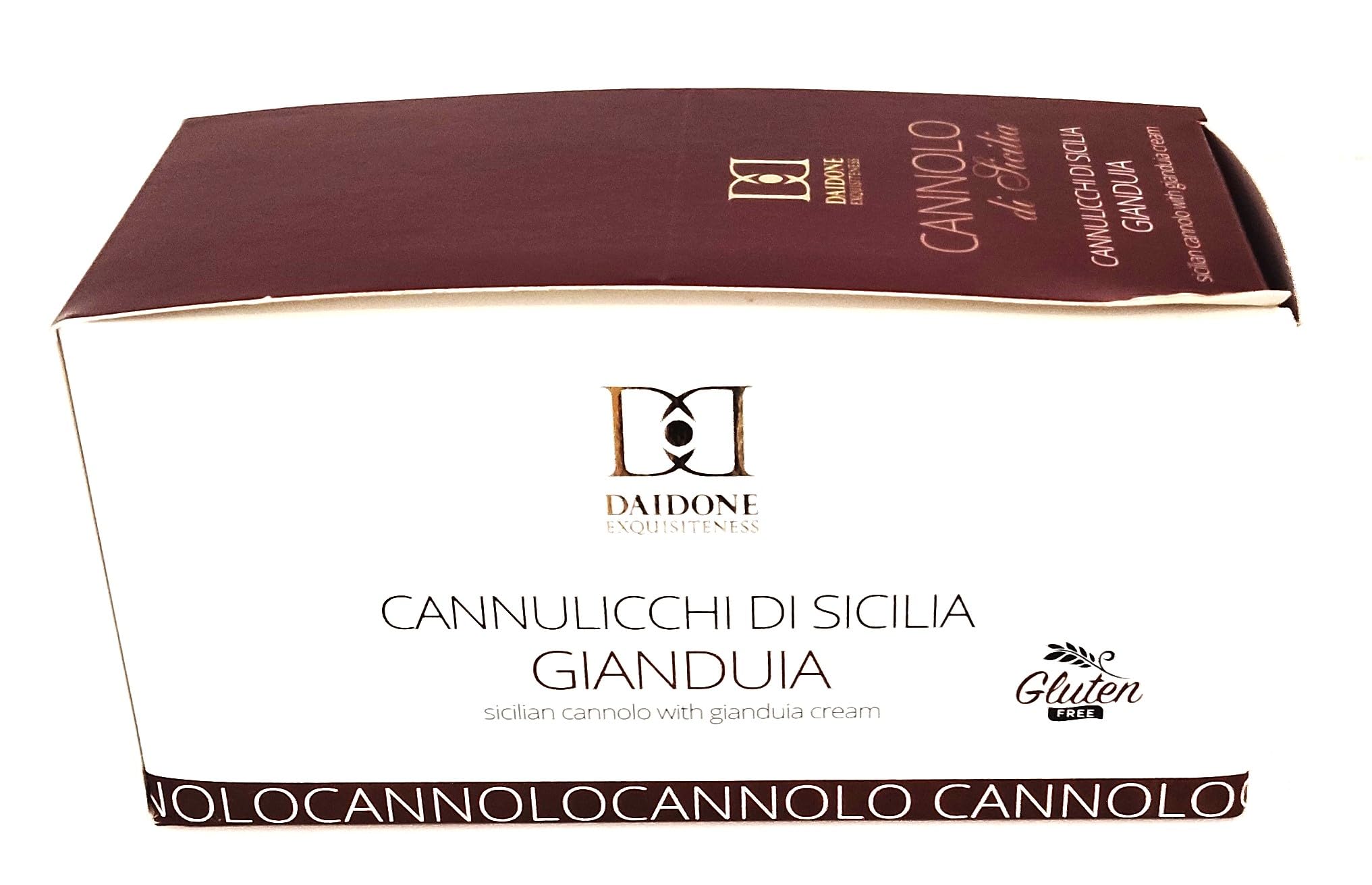18 Cannoli Nougatcreme aus Sizilien einzelverpackt, bestehent aus einer Mandelkrokantrolle gefüllt mit einer feinen Nougatcreme, ca. 675 g