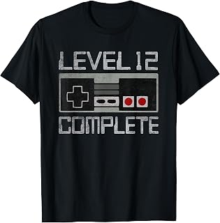 Level 12 Complete 12 Year 12th Wedding Anniversary For Him T-Shirt