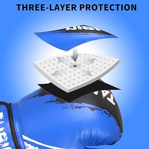 Miniatura 4 de Guantes de boxeo para niños, guantes de entrenamiento para saco de boxeo, MMA, UFC, Muay Thai, Karate, Kickboxing