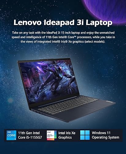 Miniatura 2 de Lenovo IdeaPad 3i 2023 - Laptop para negocios y el hogar, memoria de 16 GB, Intel Core i3-1155G7 de 11 generación, almacenamiento de 512 GB,