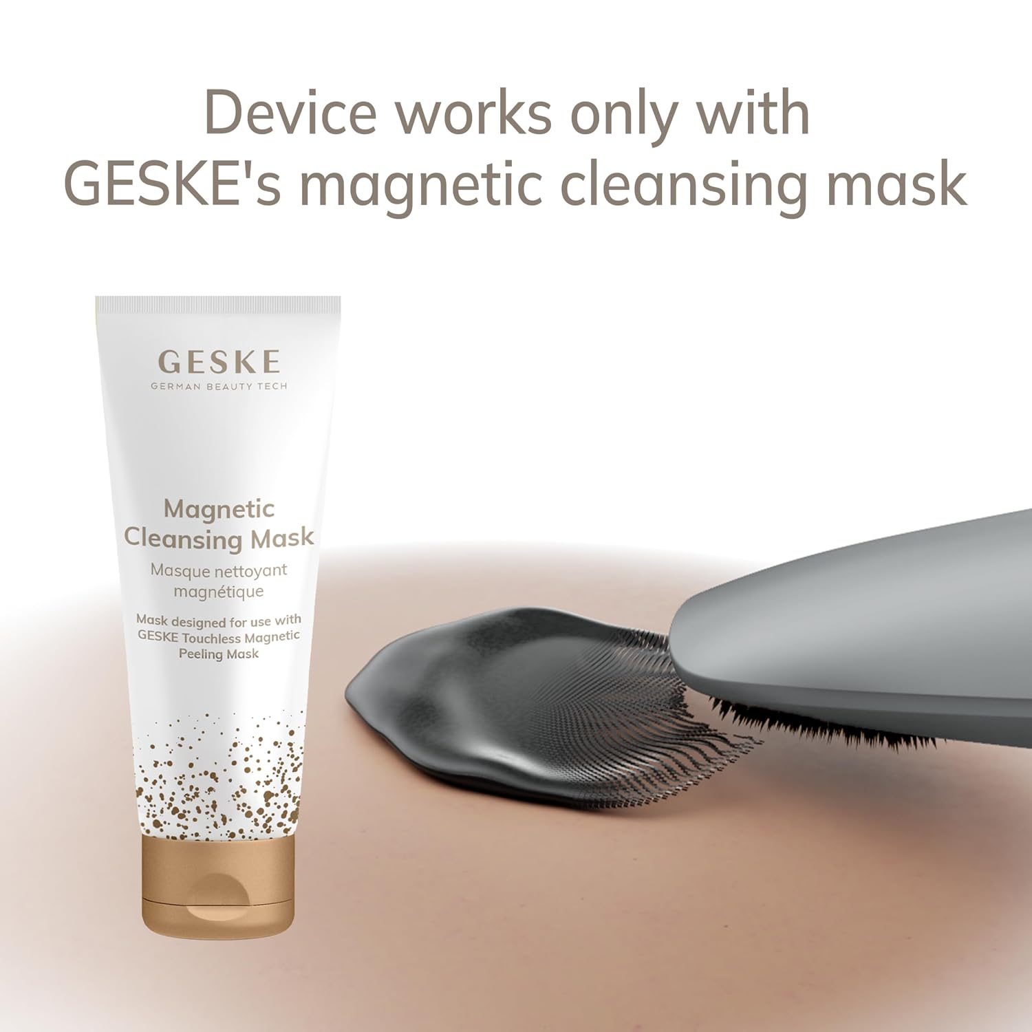 GESKE SmartAppGuided™ Touchless Magnetic Peeling Mask 5 in 1 | Magnetic Face Mask | Removes Impurities | Facemask | Pore Cleansing | Skincare for All Genders | Best of Face Masks | Clean Skin Glow