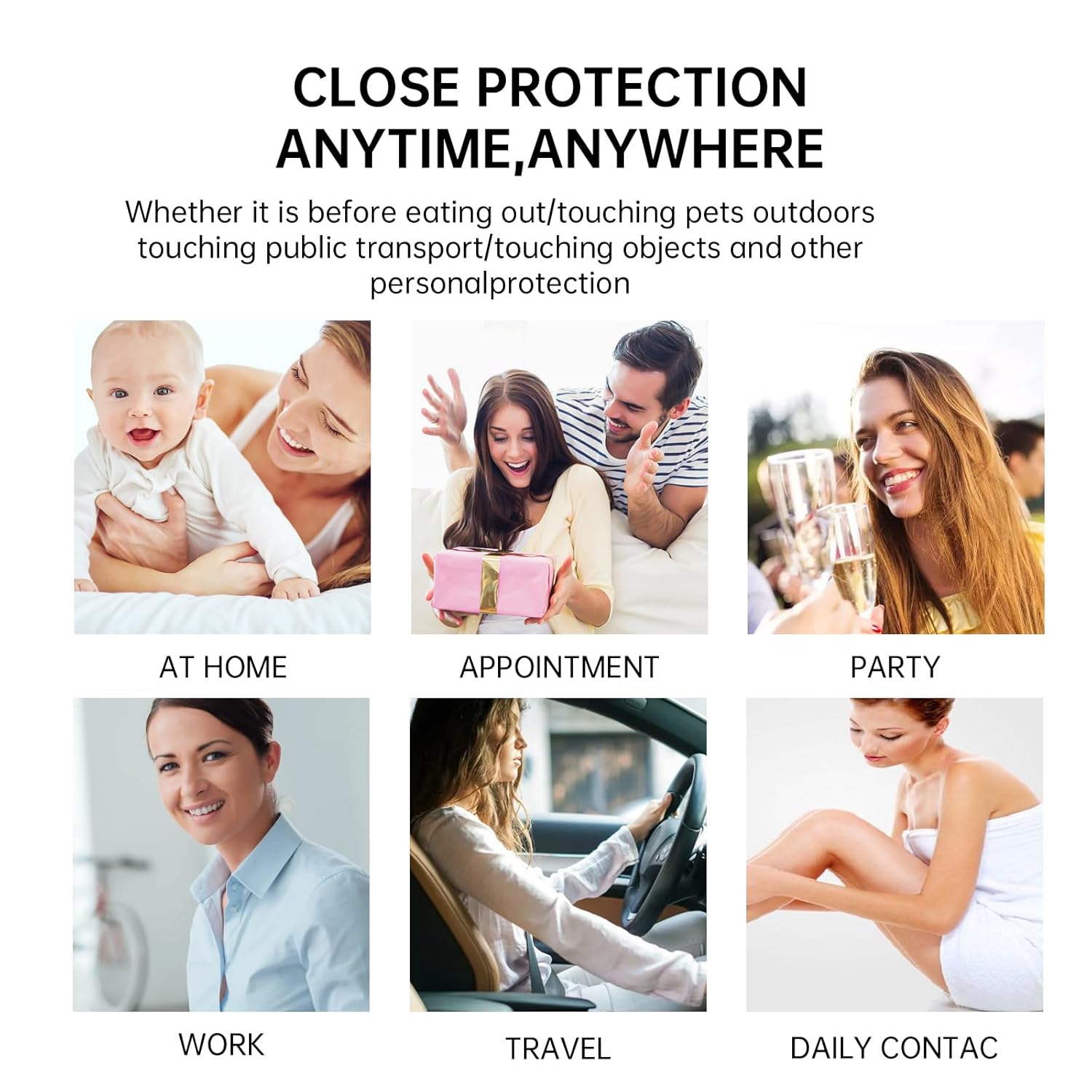 New 5 Pcs Moisturizing Hand Sanitizer,Portable Power Mist Quick-Dry Travel Size,Skin Moisturizer Tightens(5 Scents,1.3 Fl Oz) - Image 2