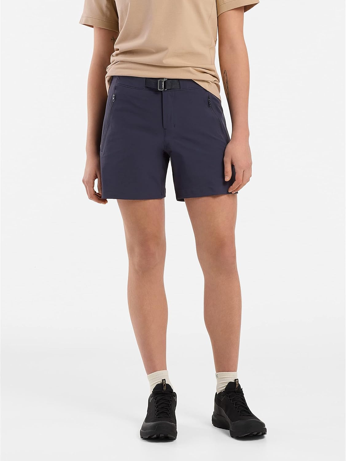 Arc'teryx Gamma Short 6 Women's - Lightweight Softshell Short with Stretch - Redesign - Black Sapphire, 16