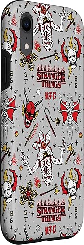 Vista 69 de Funda para iPhone 12 Pro Max Stranger Things Demogorgon Hellfire Club con patrón de club