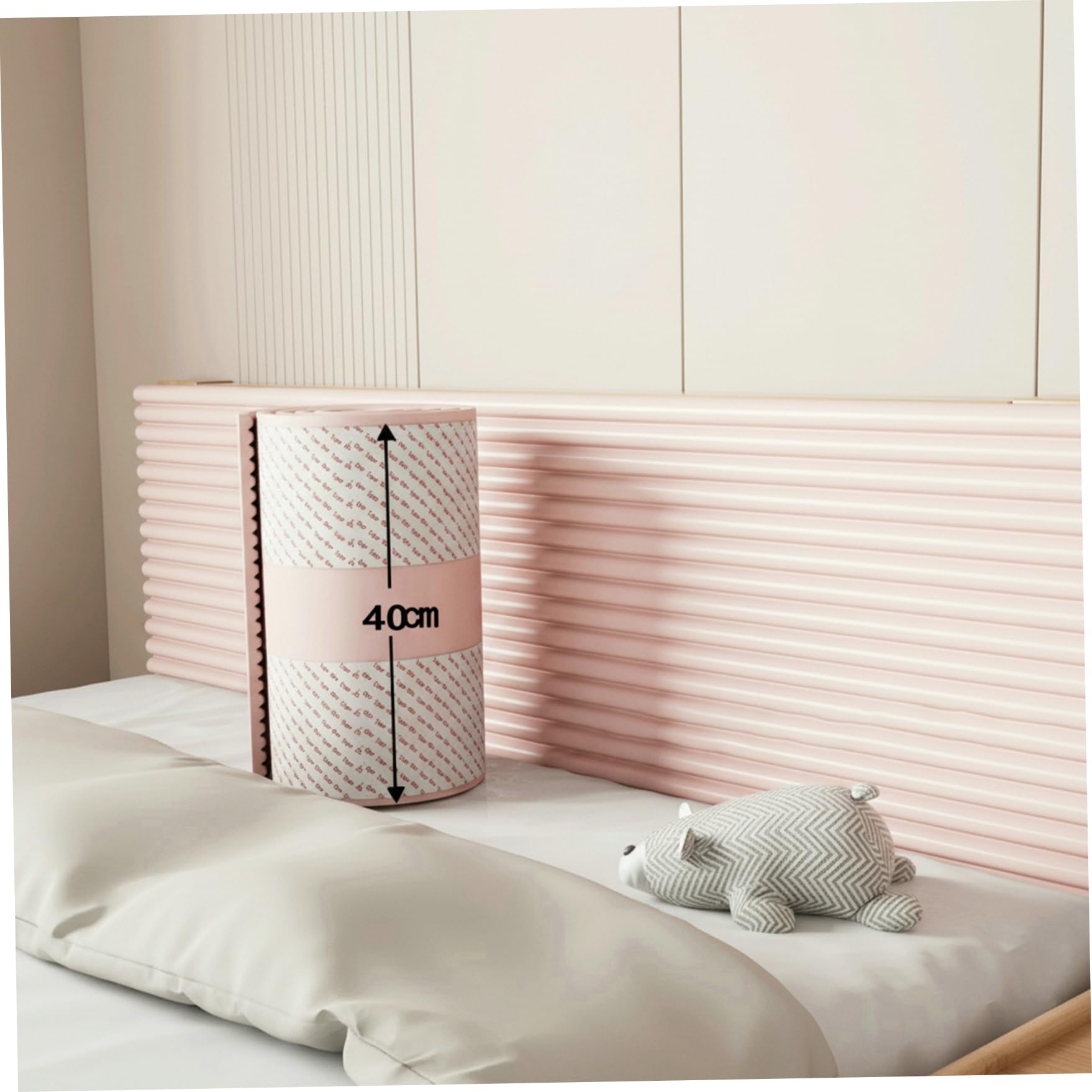 Kanten-Eckenschutz, babysichere Ecken und Kanten, 40, 6 x 200, 9 cm, kollisionssicherer Schaumstoff-Kantenschutz, verdicktes PVC, babysicherer Schutz für Wand, Tisch, Schrank, Kamin, Stil 2