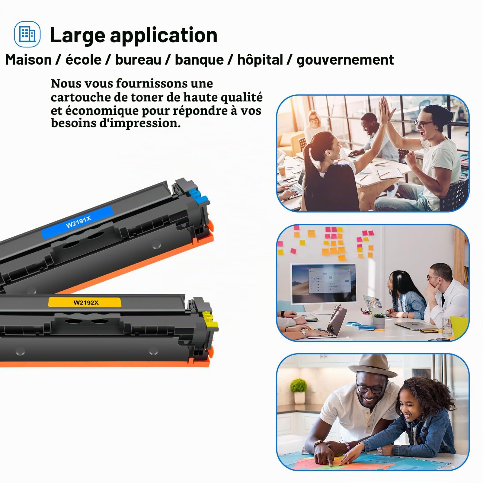 219X 219A MFP 3302FDW 3302FDW 3302SDW 3302FDN Toner sans Puce 4 Pack
