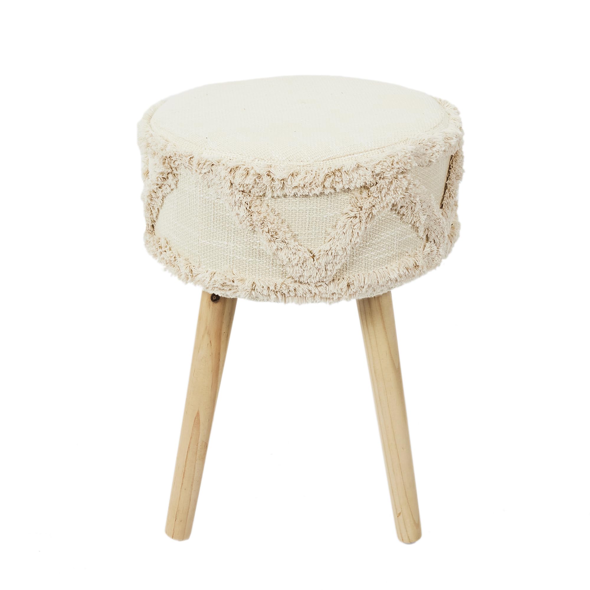 Tabouret Mirage en bois de pin 41x30cm pour chambre ou entrée