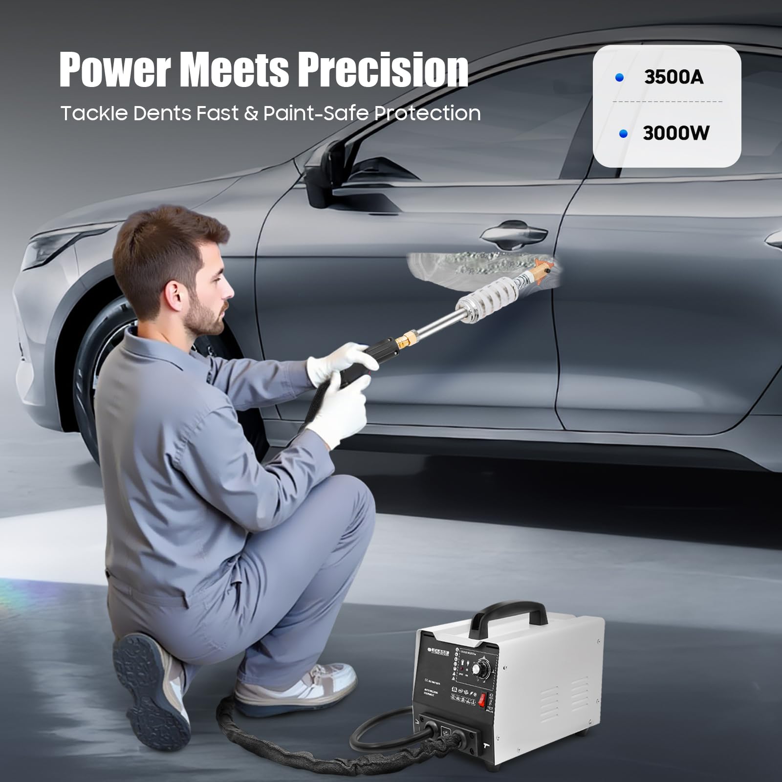 220 V 1,8 KW 3500 A Pro Spot Spotter Strumento per la rimozione delle ammaccature, kit di riparazione di ammaccature, saldatrice a punti, carrozzeria