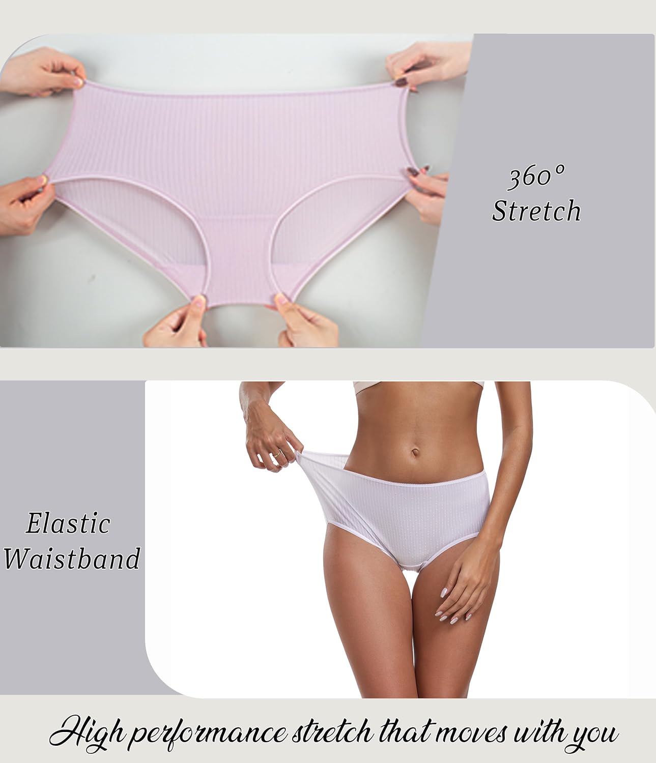 ANLIQI Quick Dry Underwear for Women Travel Panties Pack Hipster Panty Soft & Lightweight Bikini Brief Stay Fresh Undies - Image 5