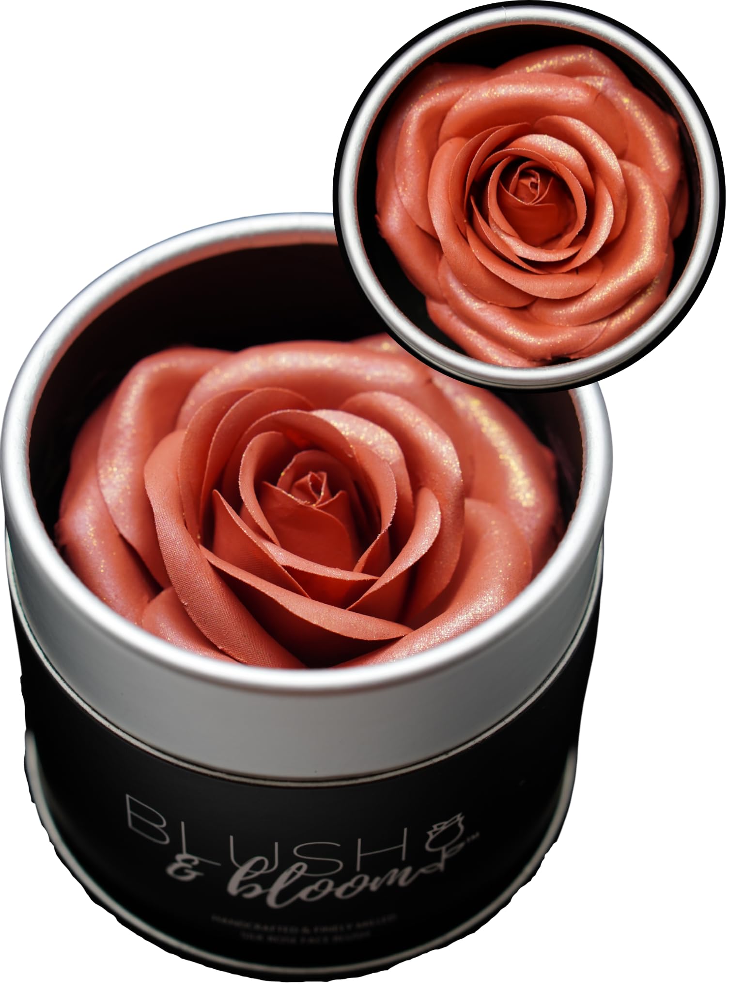 Radiant Roses GEM IN EYE Blush & Bloom Classic Edition 3D Silk Rose Blush-On Powder Rose Makeup Blush