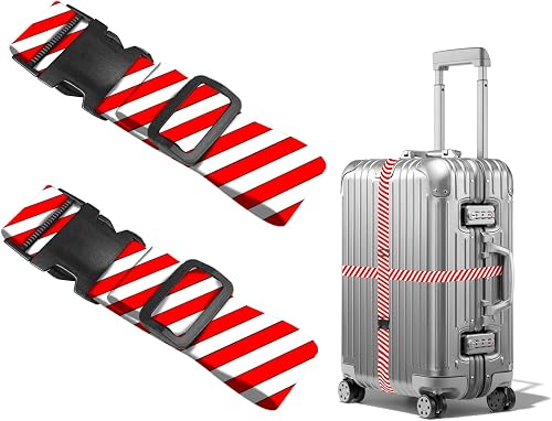 Nuxovilar Luggage Straps Set for Suitcase 1.96x90.5in Polyester