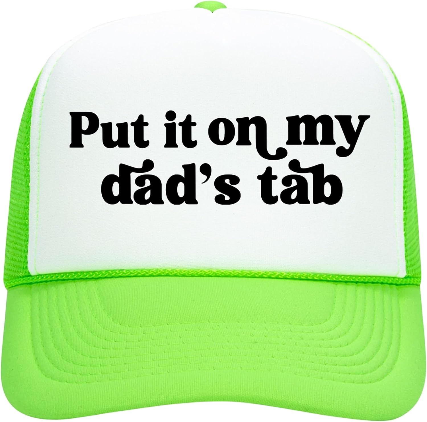 Put it on My Dad's Tab Adjustable Cap for Women and Teens Funny Quote Hat for Daughter