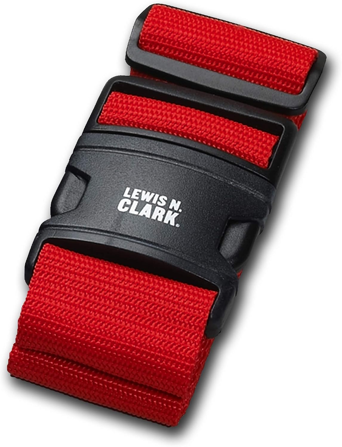 Lewis N. Clark Quick Release Luggage Belt: Add a Bag Adjustable Tie Down Straps for Luggage Security - Black