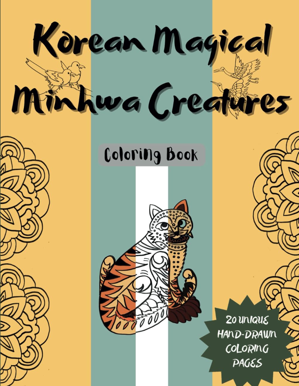 Korean Coloring Book: Magical Animals and Mythological Creatures Coloring Pages from Korean Folk Tales and Art