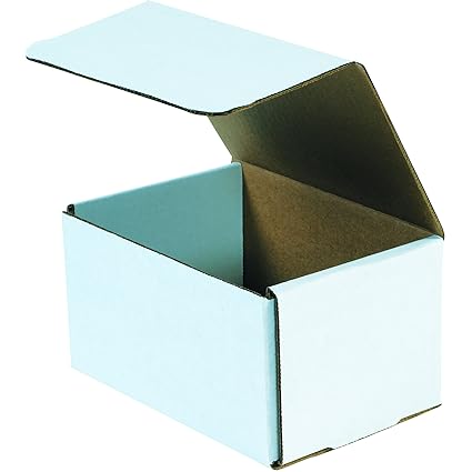 Aviditi M864 Corrugated Mailer, 8 Length x 6 Width x 4 Height, Oyster White (Bundle of 50)