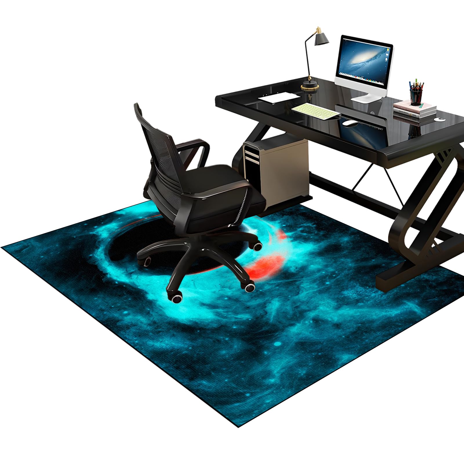 Heavy Duty Office Gaming Chair Mats for Carpeted and Hardwood Floor, Desk Chair Mat, Carpet Protector Chair Mat for Home and Office, Hard-Floor Chair Mats, Floor Mat for Office Chair 130 x 150 cm
