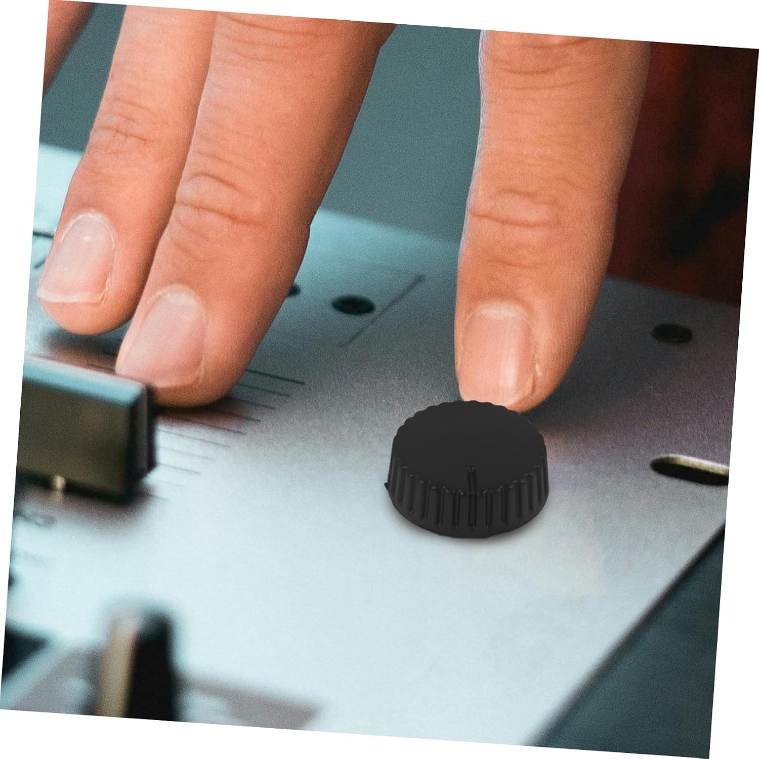 Black Plastic Potentiometer Knobs Xmas 10pcs for Electric Guitar Bass image 2