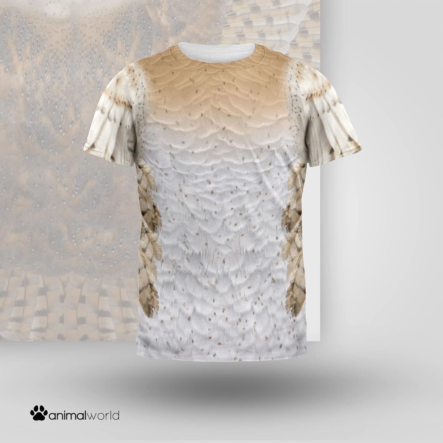 Halloween Barn Owl Costume All Over Adult T-Shirt