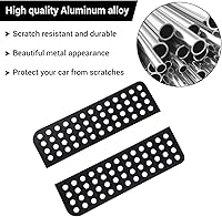 Vista 4 de Hoolcar Adhesivos para ventana de puerta trasera, cubierta de panel de vidrio de aleación de aluminio para Jeep Wrangler JKU 2007-2017, 4 puertas