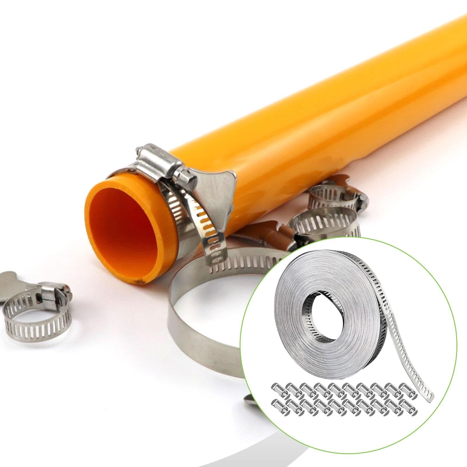 perfeclan Assortiment de Colliers de Serrage de 10 Mètres, Colliers de Serrage Robustes et Polyvalents,