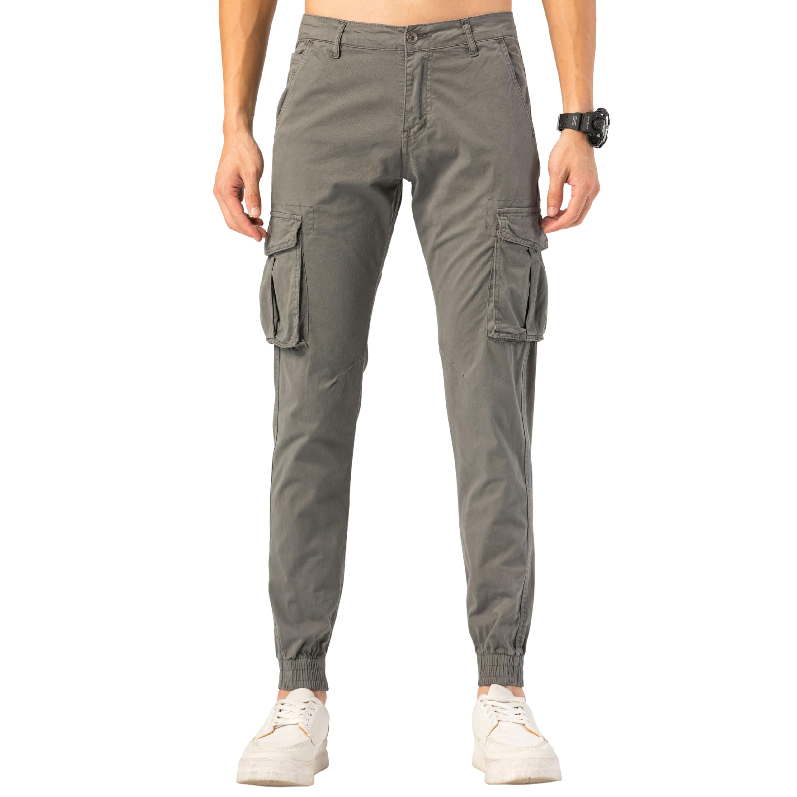 TONY BACKER Pantaloni Casual Elasticizzati Uomo Pantaloni Cargo da Uomo Pantalone in Cotone Leggero Uomo Cargo 6591