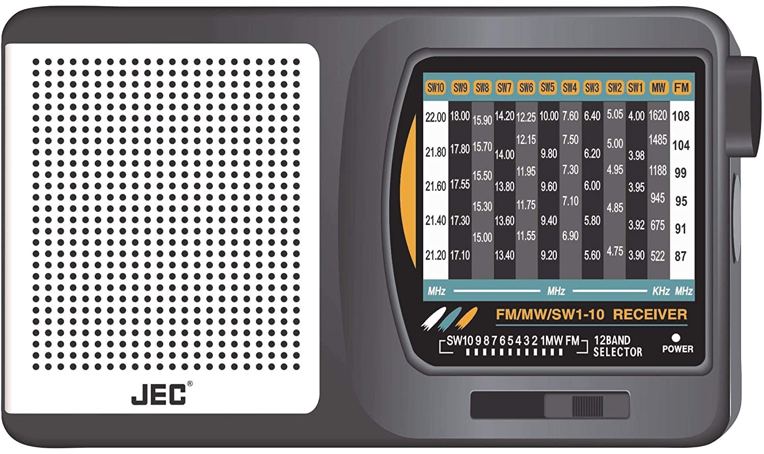 JEC 12 Band World Receiver Radio