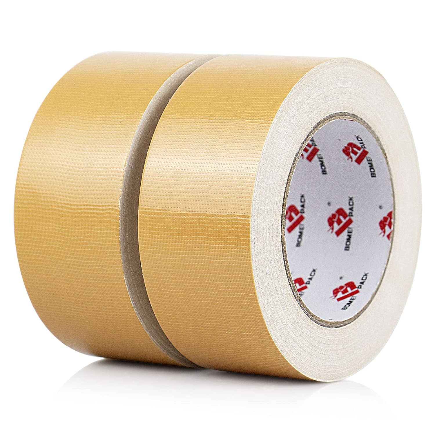 2 Pack Tan Beige Duct Tape Heavy Duty,9 Mil Thickness,2 Inches x 30