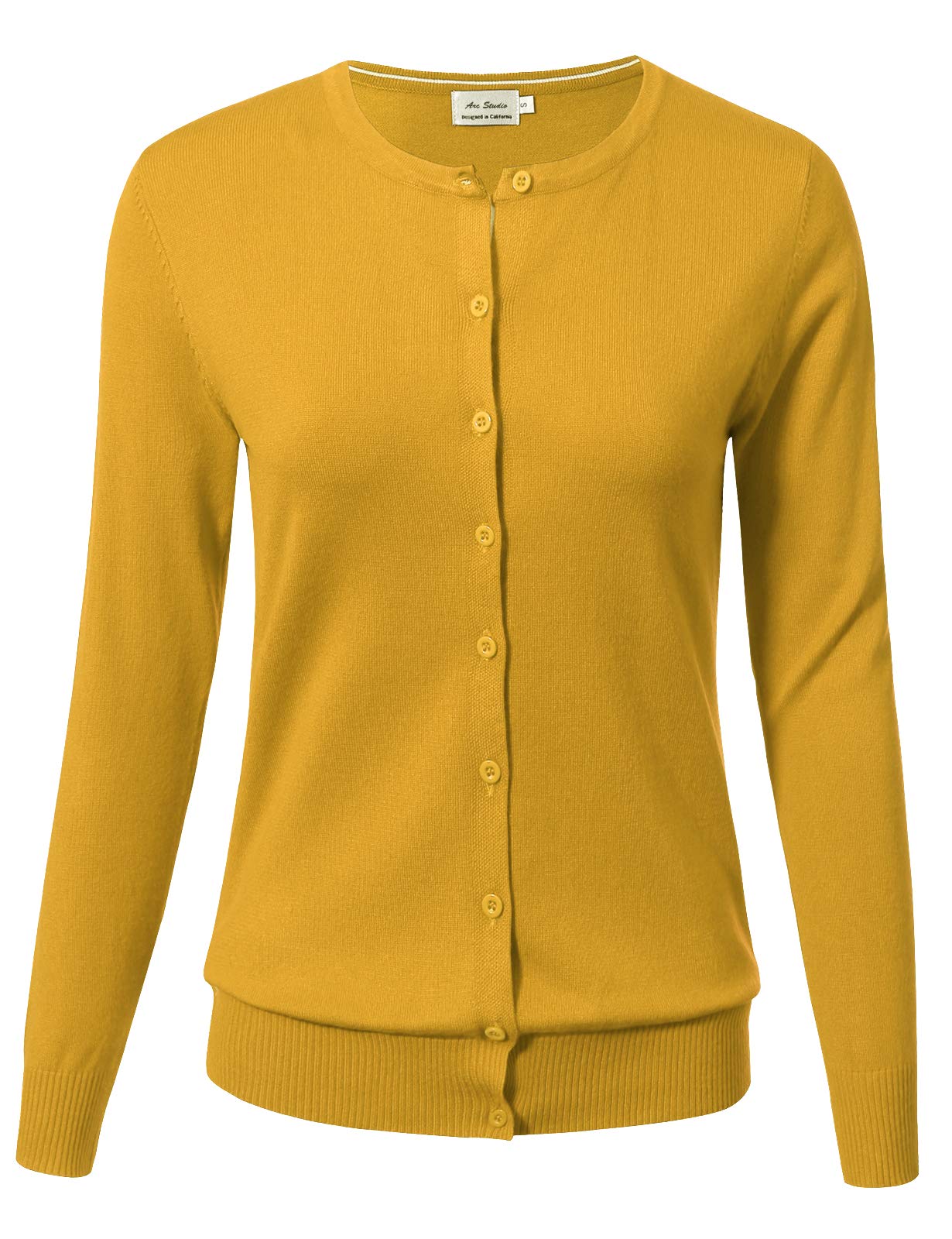 Allsense Women's Long-Sleeve Crewneck Cardigan