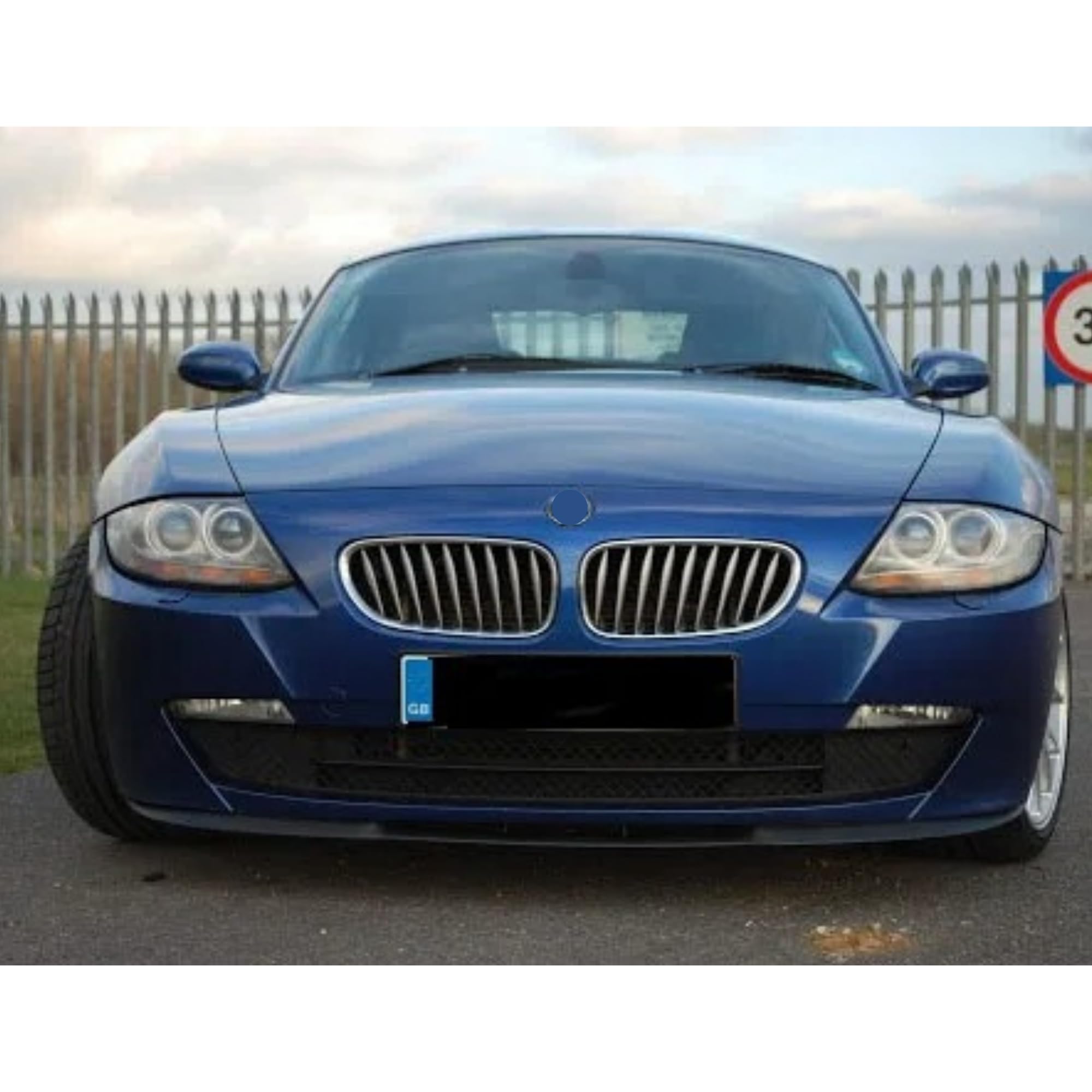 Spoiler Paraurti Anteriore Per BMW Z4 E85 E86 – Kit 3 Pezzi In ABS Nero Lucido, Look Sportivo E Dinamico