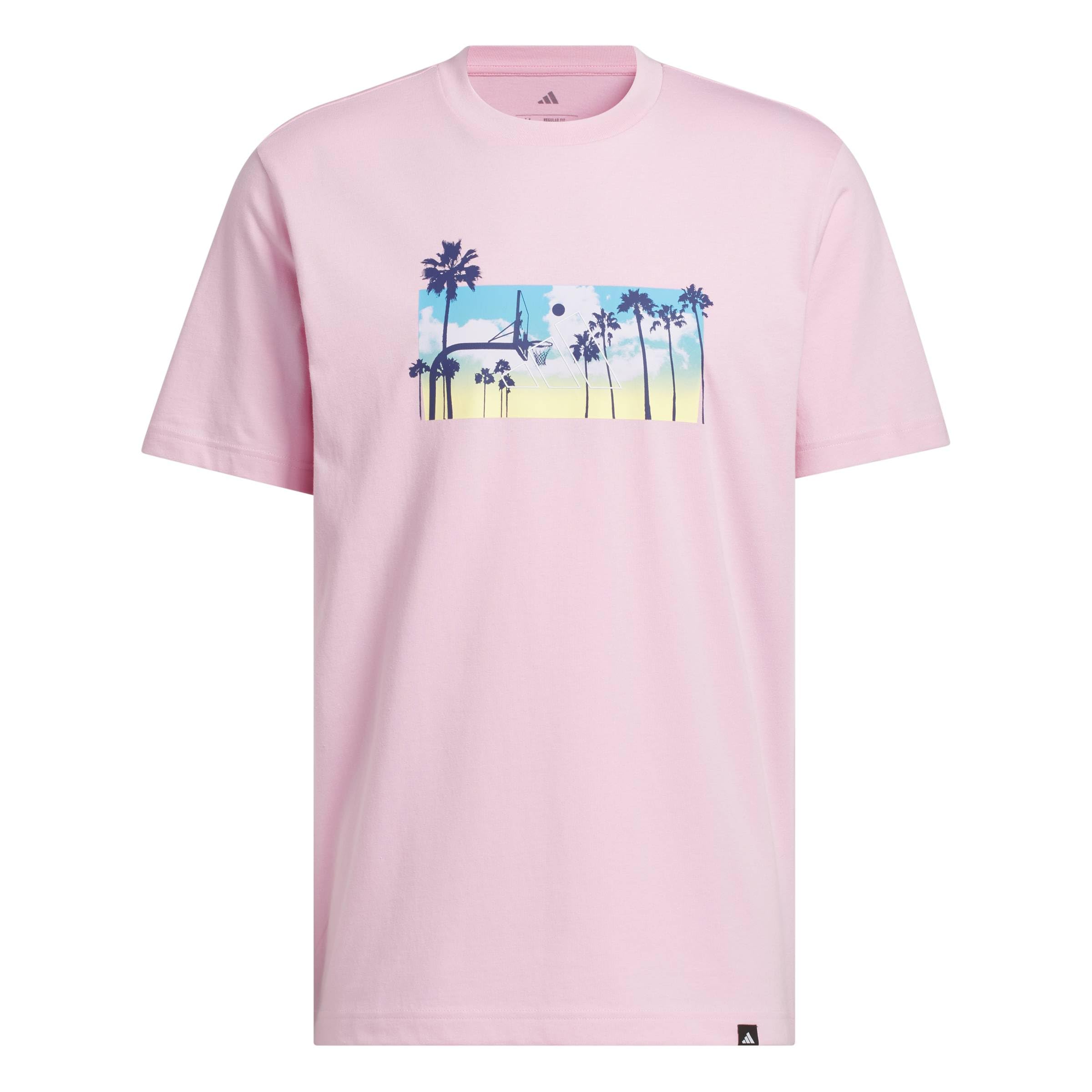Adidas Men's Pink T-Shirt in Size 2XL, Sports Direct