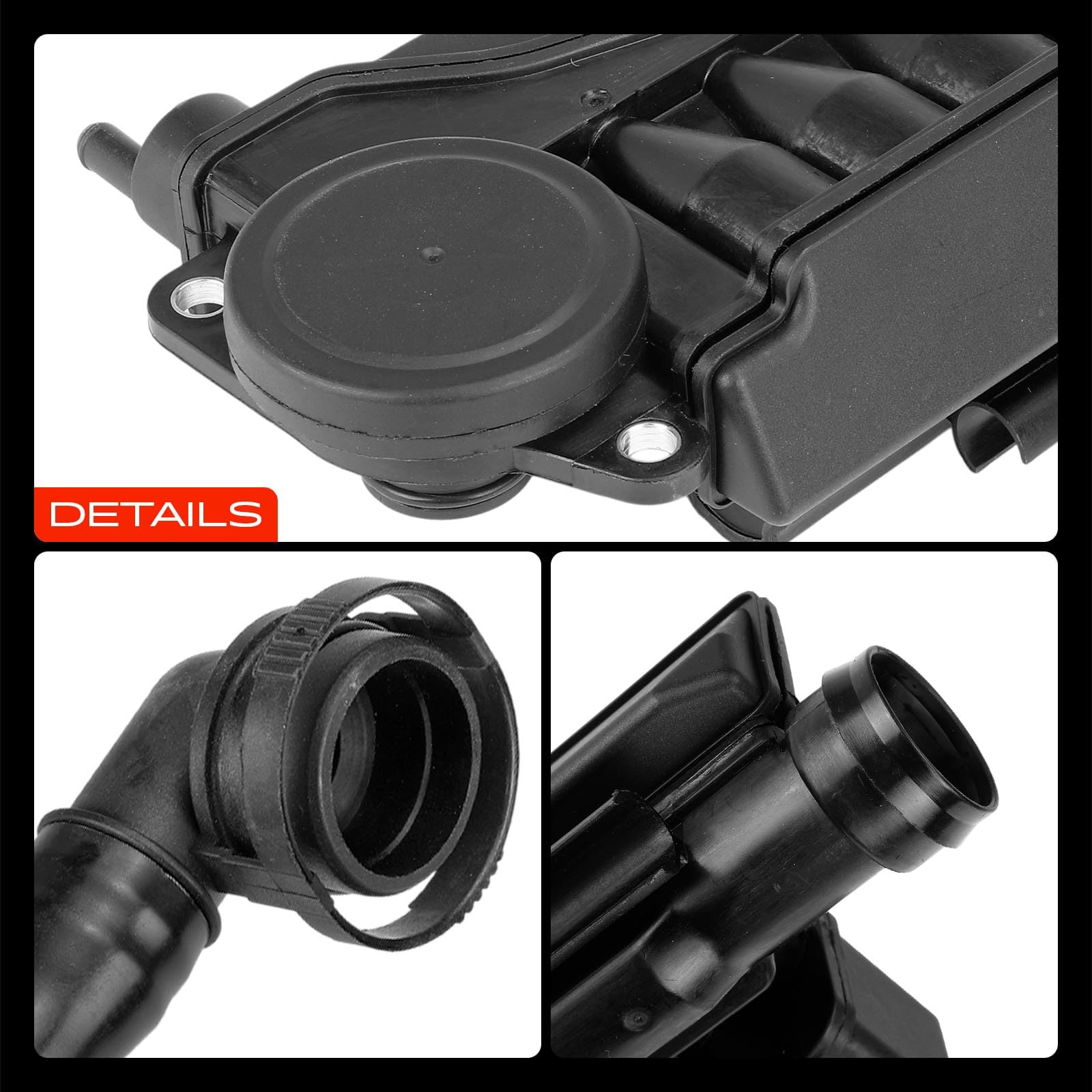 Frankberg 2x Séparateur d'huile, ventilation du carter, côté moteur | 079103464D; Compatible avec: A8 4E2 4E8, T.o.u.a.r.e.g 7L6 7L7 7LA, A6 Avant 4F5, A6 4F2, Q7 4LB