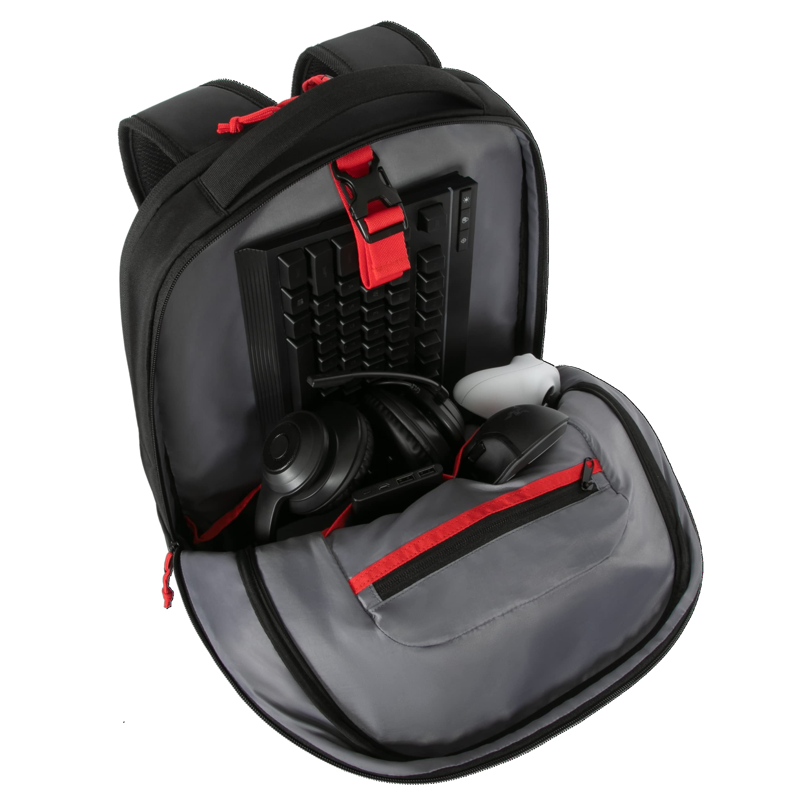 Targus 17.3" Strike2 Gaming Backpack, Noir
