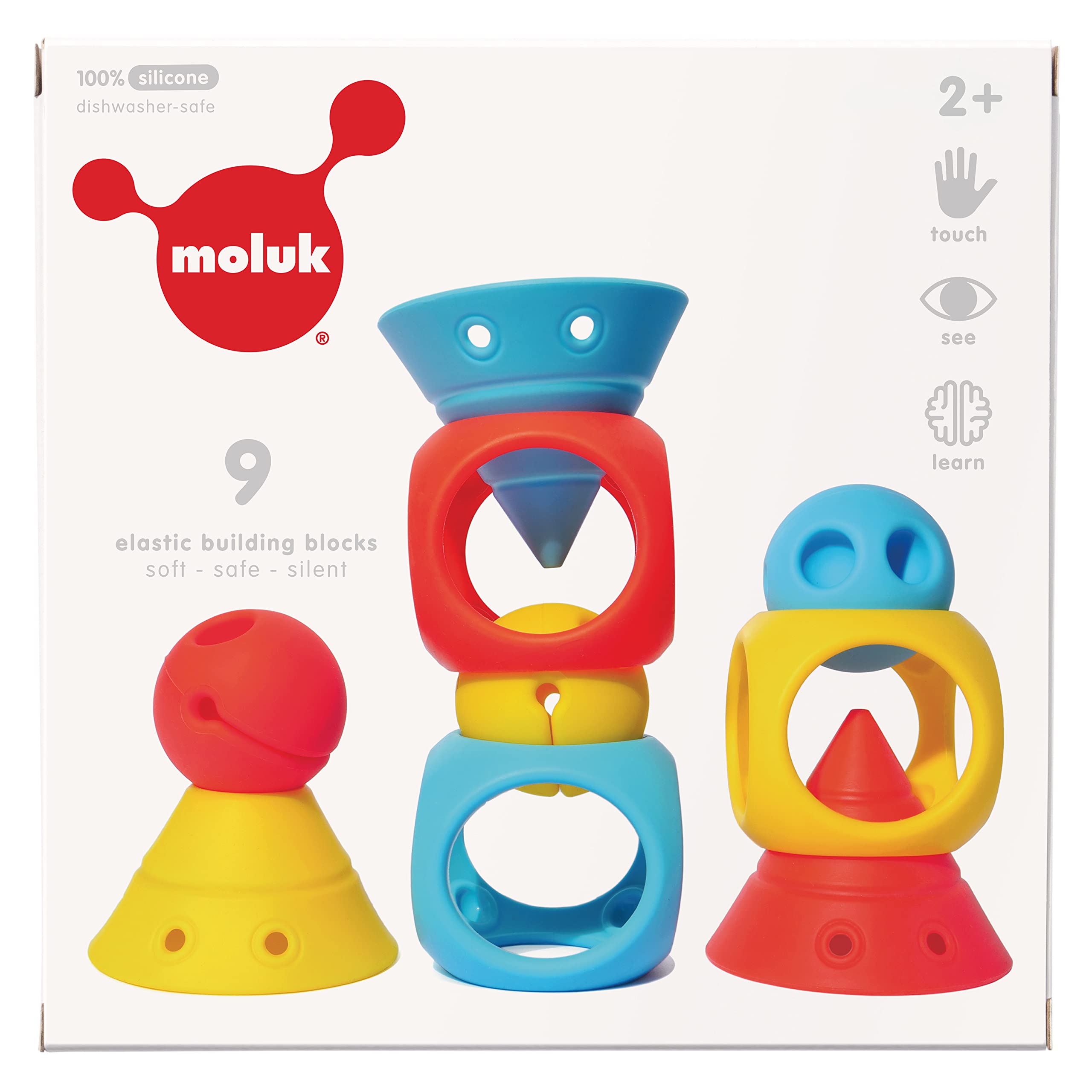MOLUK 2843430 Genius Educational Toy Construction Game Building Blocks Soft Silicone 0+ Months | Konstruktionsspielzeug, Lernspielzeug